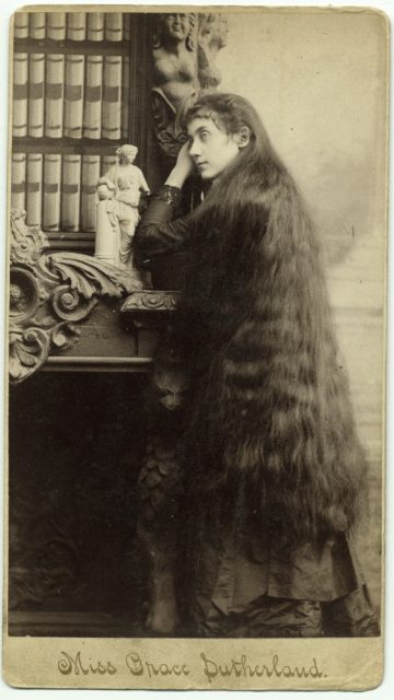 Grace Sutherland, about 1890.