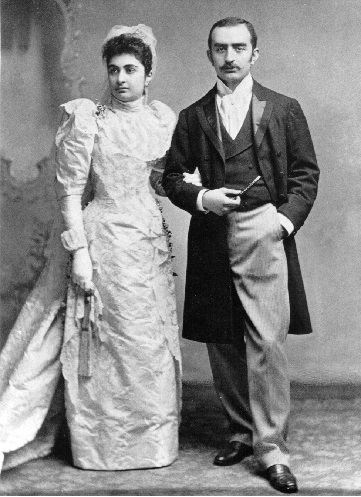 Calouste Gulbenkian’s wedding to Nevarte Essayan in London in 1892.