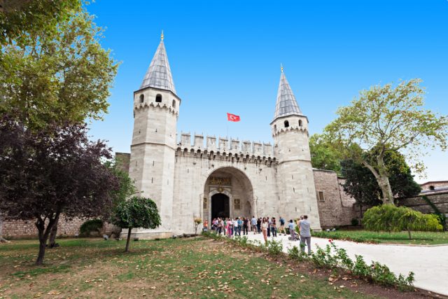 Topkapi Palace on September 06, 2014 in Istanbul, Turkey.