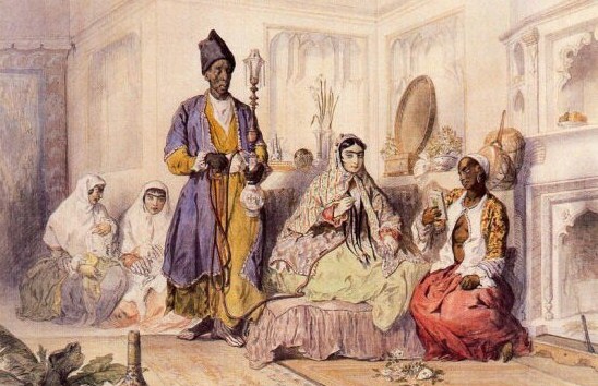 Women of the Harem by Jules Laurens, c. 1847.