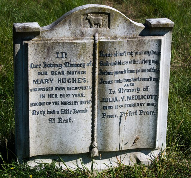 Mary Hughes, Broadwater, Sussex. Photo by GeoffTChalcraft – CC BY-SA 3.0
