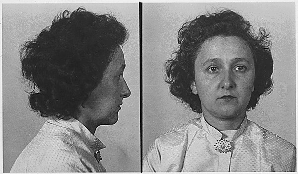 Mugshots of Ethel Rosenberg.