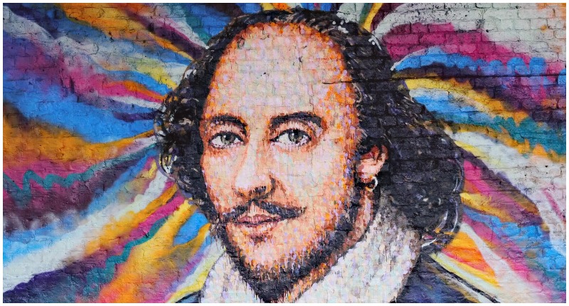 Shakespeare mural by Jimmy C, Clink Street, London. Photo by Ungry Young Man CC by 2.0