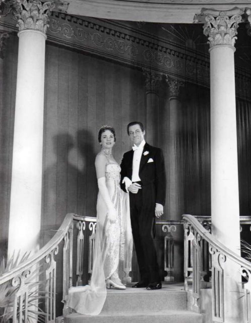 Photo of Julie Andrews and Rex Harrison from My Fair Lady. Eliza and Higgins at the Embassy Ball.