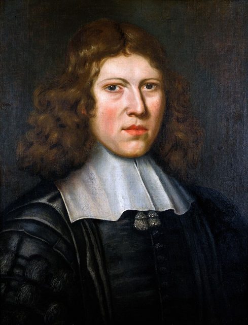 Richard Lower (1631-1691), anatomist. Oil painting by Jacob Huysmans Photo by