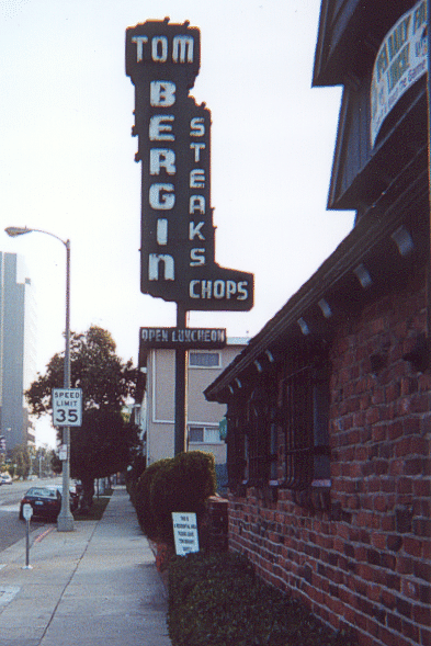 Tom Bergin’s Tavern in Los Angeles, California, looking north on Fairfax Avenue.