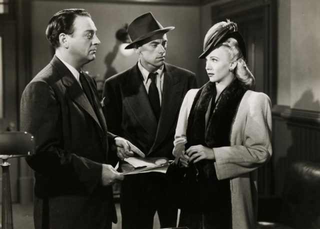 William Gargan, John Ireland & Carole Landis in Behind Green Lights.