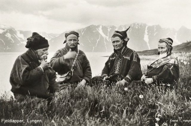 Mountain Sámi. Lyngen, Troms, Norway, 1929. Photo by T. Høegh CC BY SA 3.0