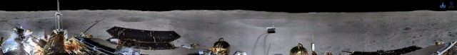 The first panorama from the far side of the Moon. Photo by Qiuqiuziziz CC BY-SA 4.0