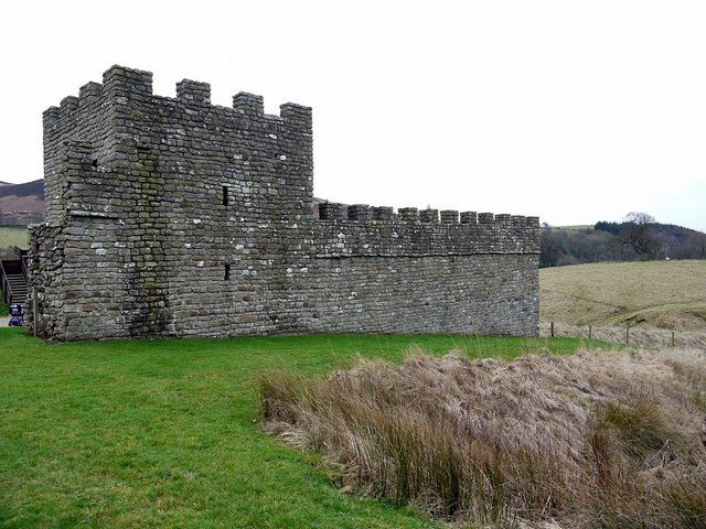 Reconstructed section of Hadrian’s Wall. Photo by Andrew Curtis CC BY SA 2.0