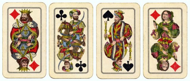 19th century vintage playing cards. Photo by William Creswell CC by 2.0
