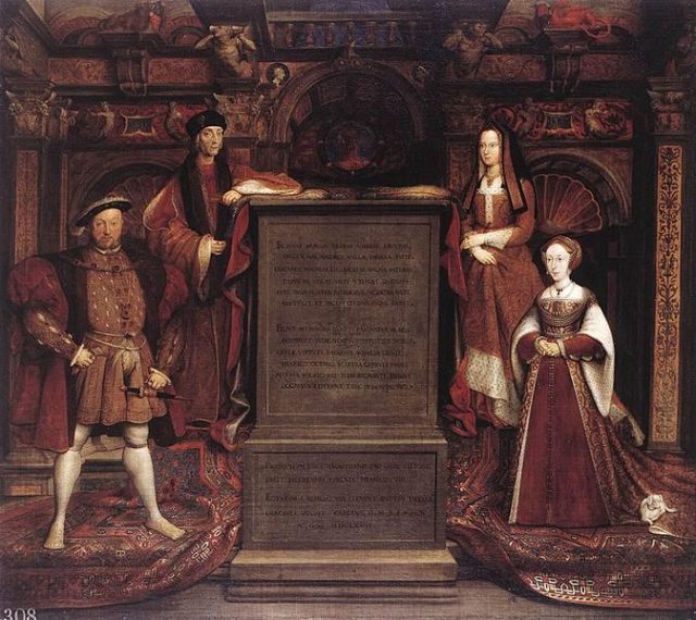 Henry VII, Elizabeth of York, Henry VIII, and Jane Seymour