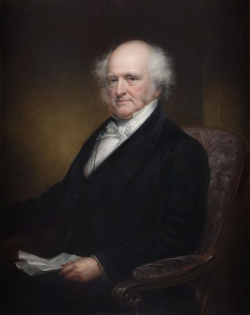 Gubernatorial portrait of Martin Van Buren by Daniel Huntington in The Civil War