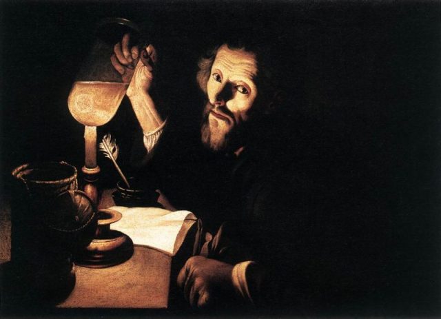 A Doctor Examining Urine, by Trophime Bigot, c.1630–1633