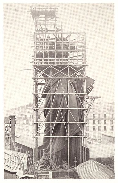 Construction the of Statue of Liberty