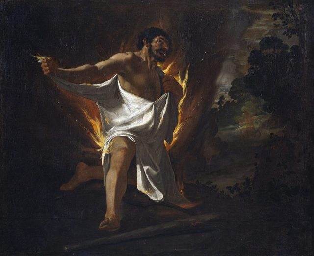Death of Hercules. Painting by Francisco de Zurbarán, 1634, Museo del Prado