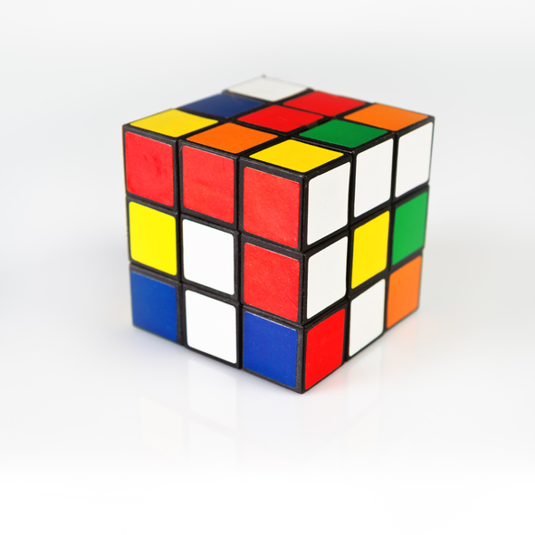 Rubik’s Cube invented by a Hungarian architect Ernő Rubik in 1974. The popular 3-dimensional puzzle was originally called Magic Cube.