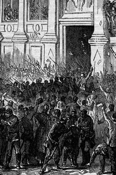 Revolutionary units of the National Guard briefly seized the Hotel de Ville on October 31, 1870, but the uprising failed.