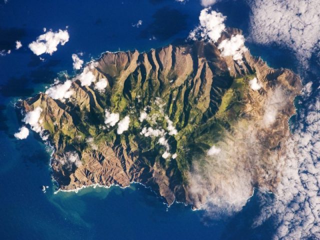 Saint Helena seen from space