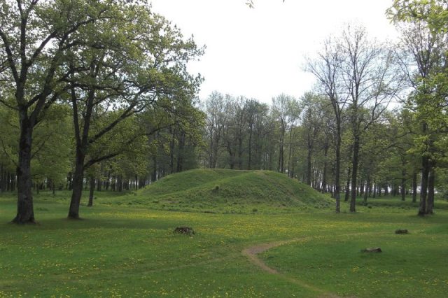 Burial mound in Borre National Park. Photo by Bohuslen CC BY-SA 3.0 no