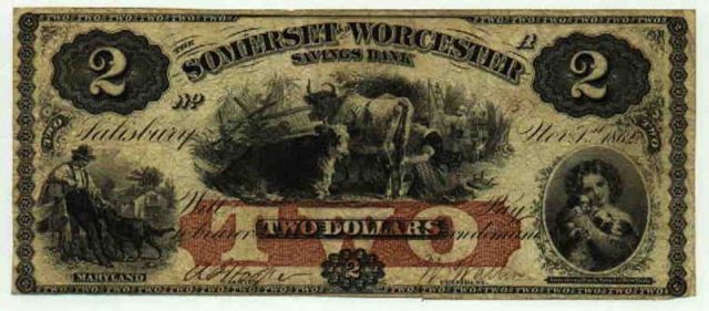 Two dollars, November 1862