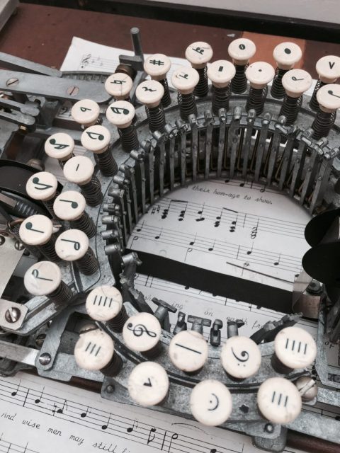 Keaton Musical Typewriter. Photo by Marcin Wichary CC By 2.0