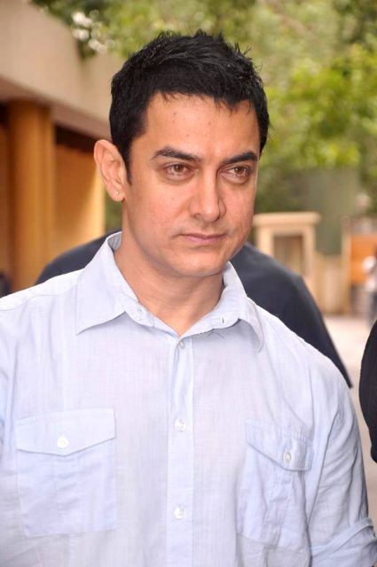Aamir Khan at the NDTV Greenathon at Yash Raj Studios. Photo by BollywoodHungama CC BY SA 3.0