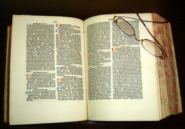 A Latin copy of the Canon of Medicine, dated 1484, located at the P.I. Nixon Medical Historical Library of the University of Texas Health Science Center at San Antonio