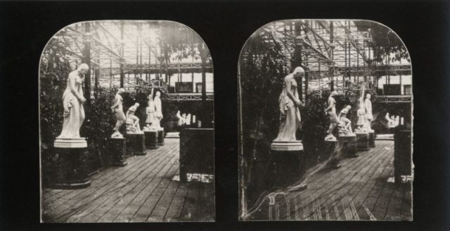 Sculpture gallery in the “Crystal Palace”, London World’s Fair, 1851.