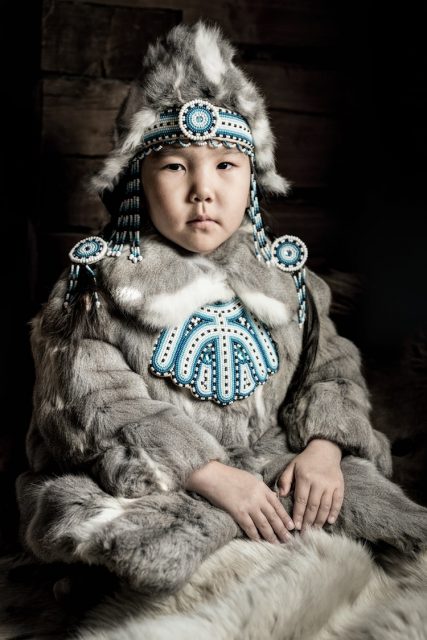 Evenki Little Girl. Sakha Republic, Siberia. Photo Courtesy © Alexander Khimushin / The World In Faces