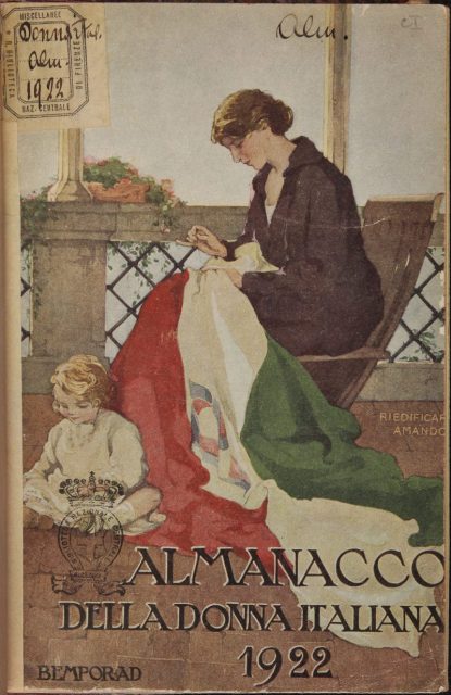 Almanacco della donna italiana 1922 Biblioteca Nazionale Centrale, Florence