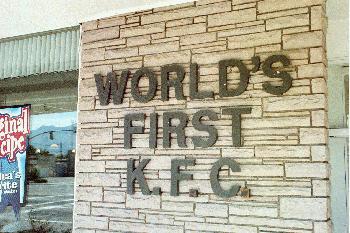 The world’s first KFC franchise, located in South Salt Lake, Utah Photo by BigBen212 CC BY SA 3.0