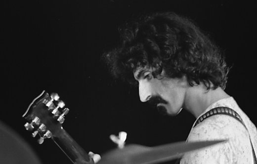 Frank Zappa in Paris, early 1970s. Photo by Jean-Luc CC BY-SA 2.0