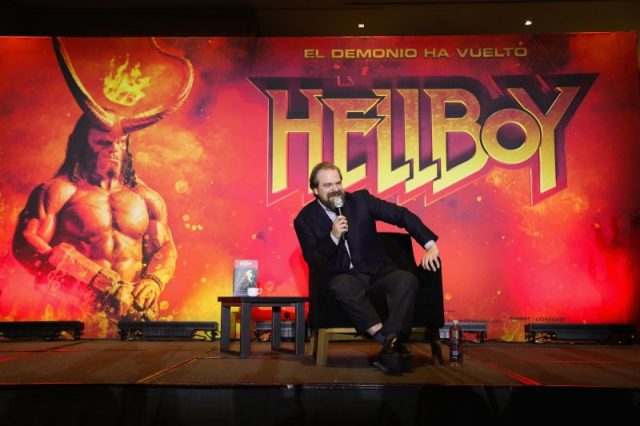 Actor David Harbour attends a press conference to promote his new film ‘Hellboy: Rise of the Blood Queen’ at St. Regis Hotel on March 15, 2019 in Mexico City, Mexico. Photo by Victor Chavez/Getty Images