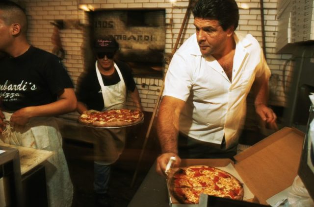 Lombardi’s Pizza Restaurant, New York City. Photo by mark peterson/Corbis via Getty Images