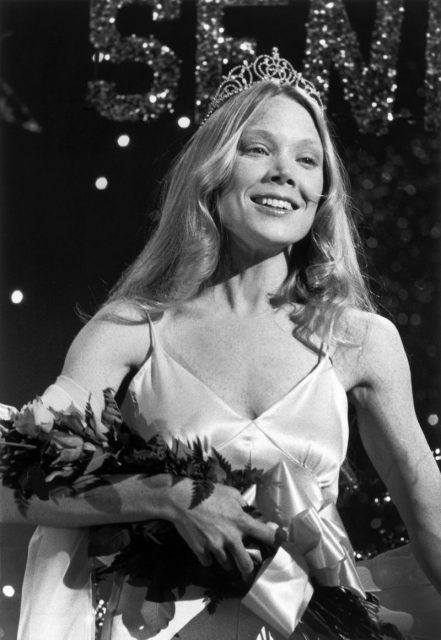 Sissy Spacek attends her high school prom in the Brian De Palma horror classic ‘Carrie’ (1976) based on the Stephen King novel. Photo by Michael Ochs Archives/Getty Images