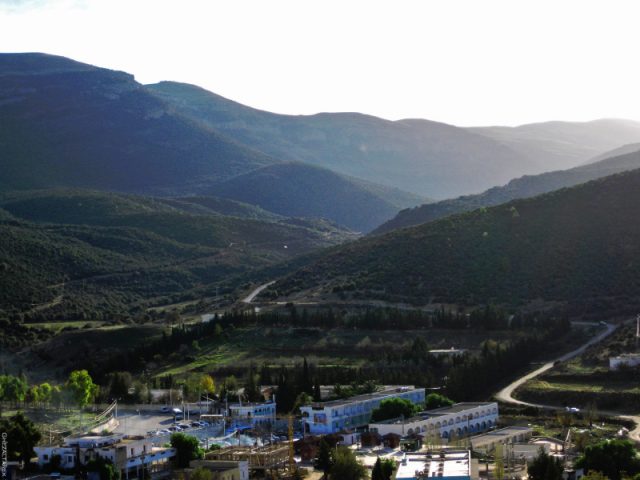 Hammam Essalhine (Aquae Flavianae) in the Aurès Mountains, Algeria. Photo by Ghezal Tarek CC BY 2.0