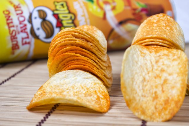 Pringles stackable snack chips