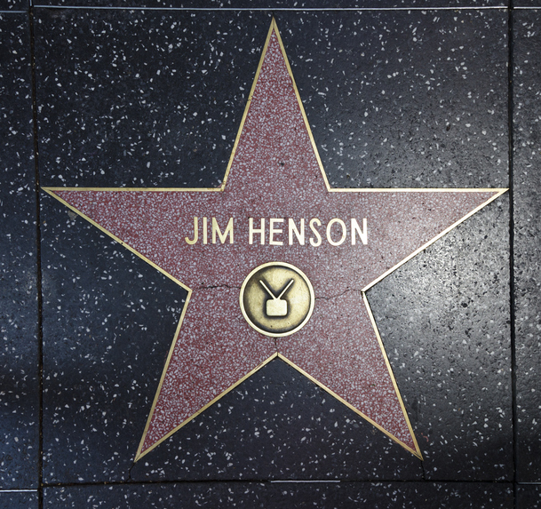 Los Angeles, USA – August 18, 2011: The Hollywood Walk of Fame star of Jim Henson located on Hollywood Blvd. that was awarded in 1991 for achievement in the television industry.