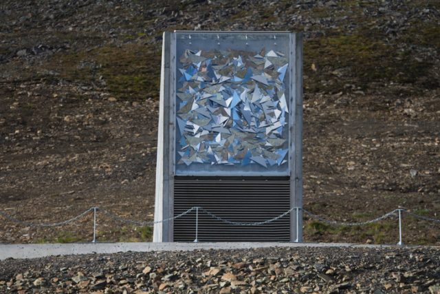 Svalbard Global Seed Vault in the summer