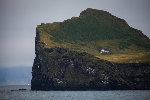 The mysterious white house on the island of Elliðaey