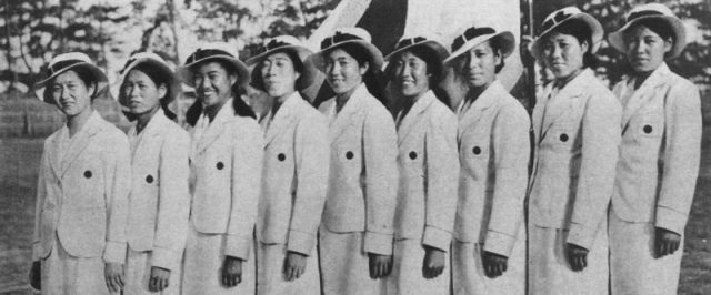 Japanese Team at the 4th Women’s World Games held August 1934 in the White City Stadium, London