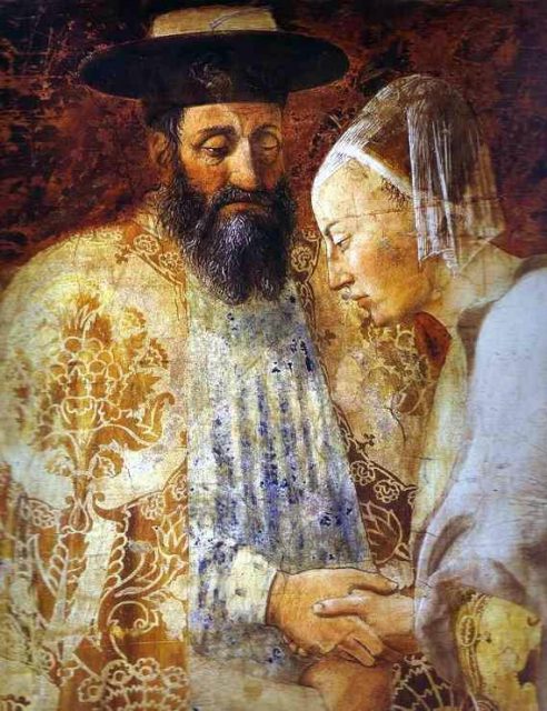 King Solomon and the Queen of Sheba, from The History of the True Cross by Piero della Francesca
