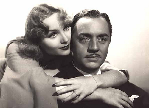 Carole Lombard and William Powell in a publicity still for the film ‘My Man Godfrey’
