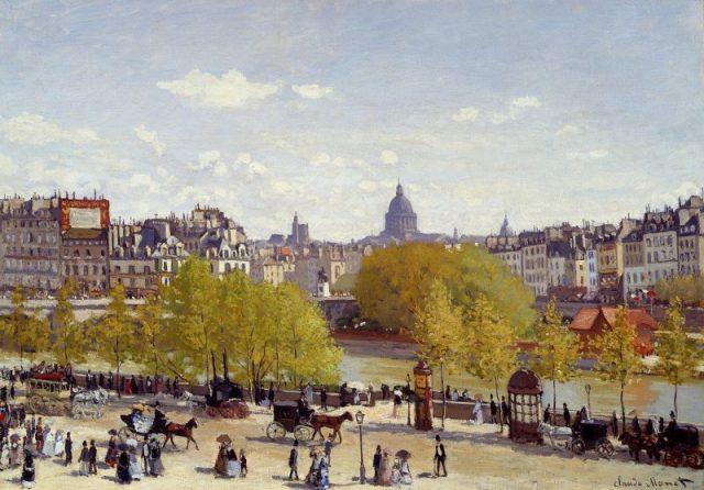 Quai du Louvre by Claude Monet, c.1867. The place where the Unknown Woman is said to have been pulled from the Seine.