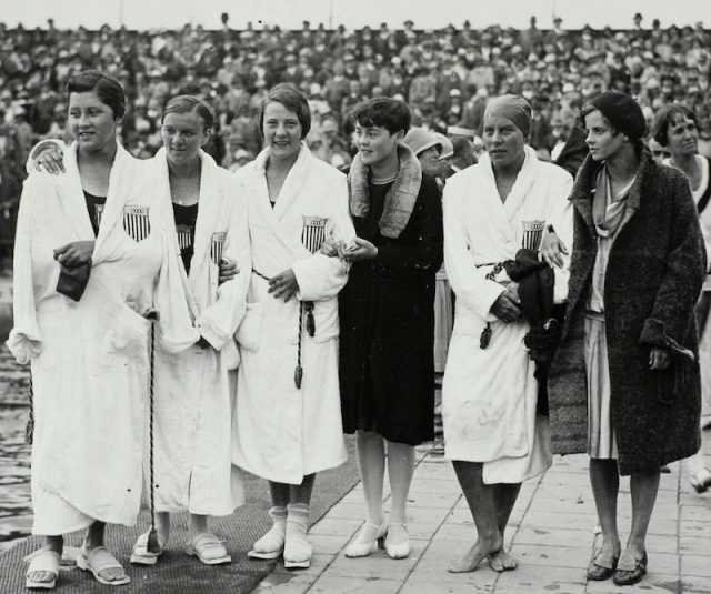 The U.S. women’s Olympic swim team in 1928