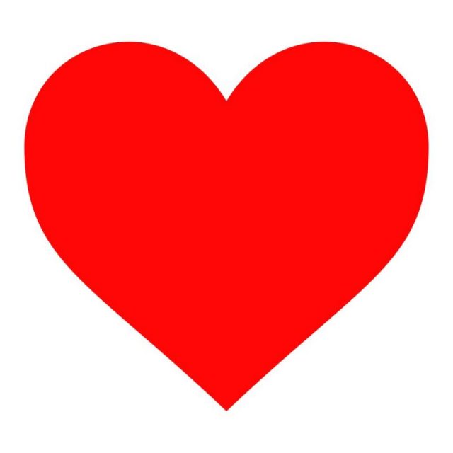 Conventional heart symbol. Photo by Fibonacci CC BY-SA 3.0