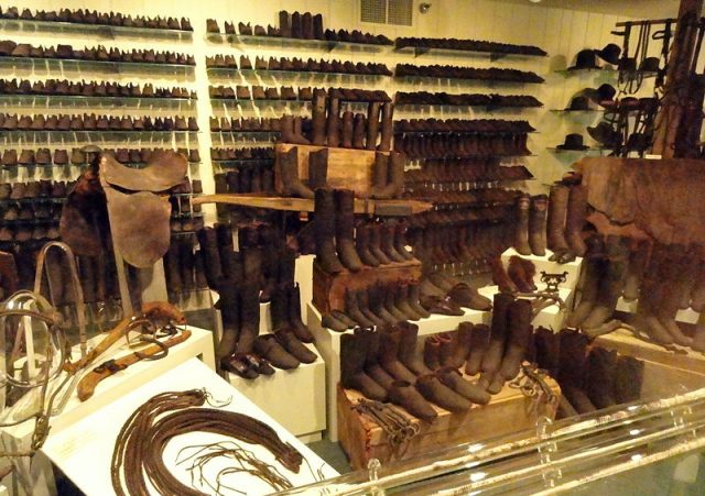 Boots inside the museum