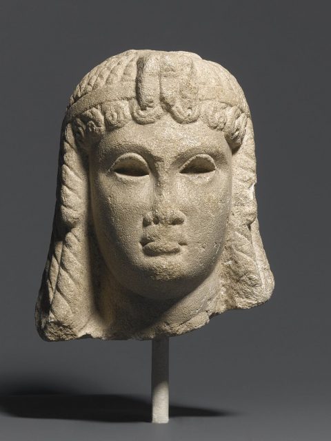 Egyptian portrait of a Ptolemaic queen, possibly Cleopatra, c. 51–30 BC, located in the Brooklyn Museum