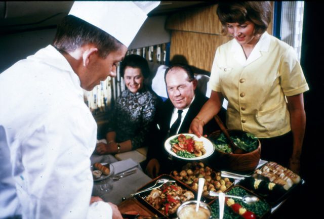 A chef serving food. Photo by SAS Museum CC BY 2.0